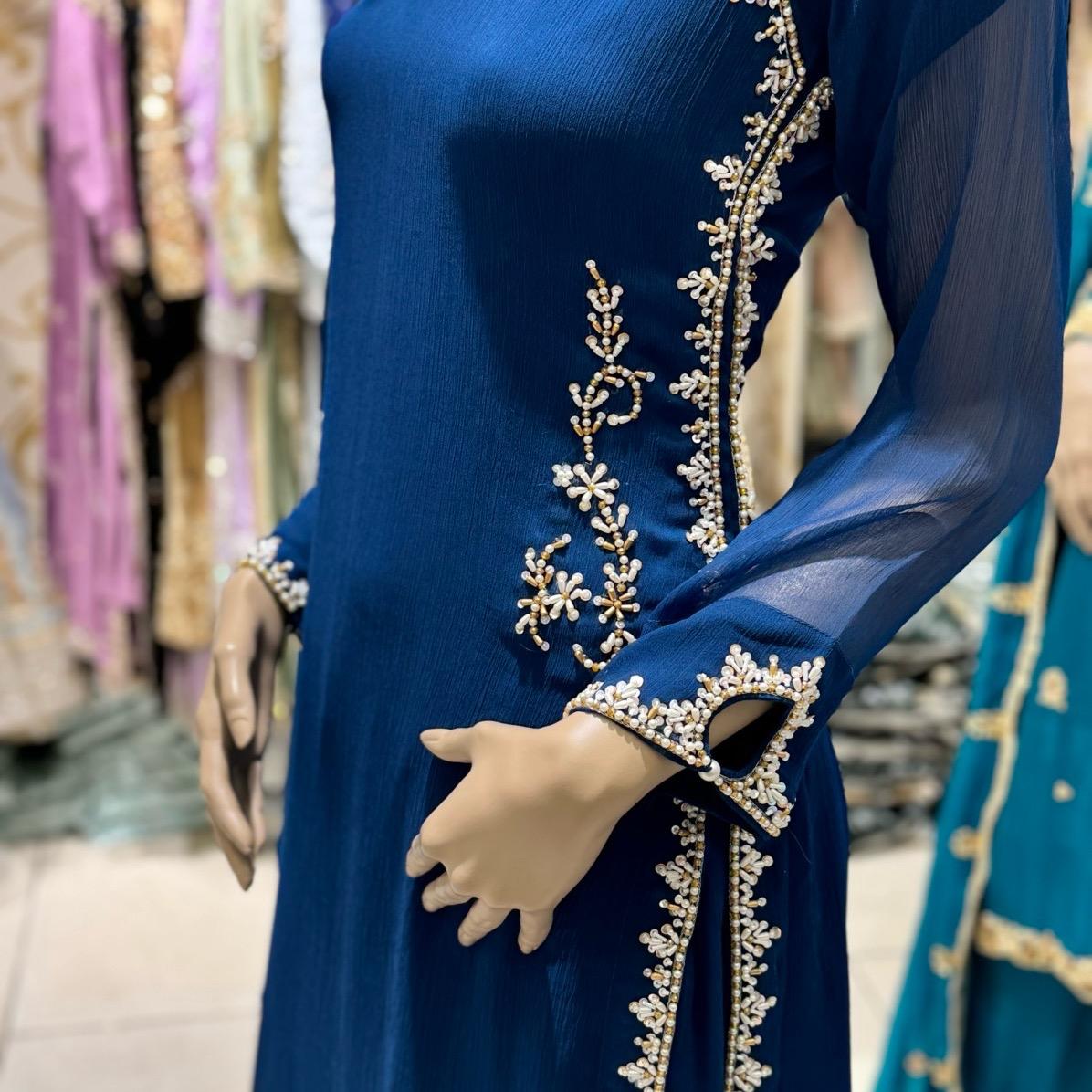 Sharbatti Blue - MHA LOOK 123