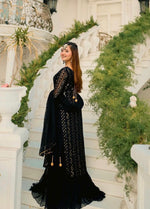 Load image into Gallery viewer, Beautiful black farshi sharara
